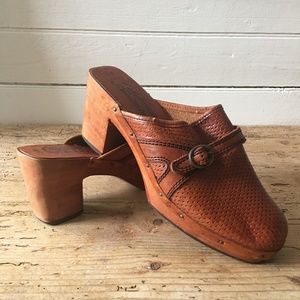 Vintage 70s Clogs - Woodworks by Thom McAn 5/5.5